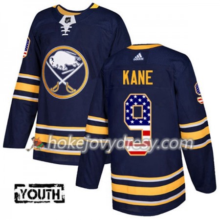 Dětské Hokejový Dres Buffalo Sabres Evander Kane 9 2017-2018 USA Flag Fashion Modrá Adidas Authentic